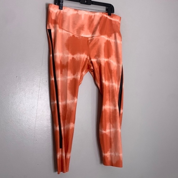 NIKE One Luxe Tiedye orange legging athletic pants orange plus size 2X new w tag - Picture 2 of 8